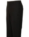 Men's Black Stylish Flat Front Atticus Classic Fit Wool Pant unhemmed unfinished bottom