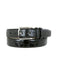Mezlan Belts Brand Men's Genuine Crocodile Black Skin Cinturon De Cocodrilo
