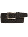 Mezlan Belts Brand Men's Genuine Suede Black Skin Belt