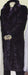Mens Overcoat Mens Dress Coat Long Length Faux Fur Coat Black
