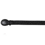 Cinto De Avestruz - Cinto Vaquero Black Ostrich Print Black in color