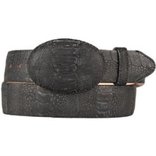 Cinto De Avestruz - Cinto Vaquero Western Style Belt Black Original Ostrich Leg Skin