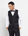 Men's Tuxedo Shirt & Bowtie + Black Pants + Black Vest