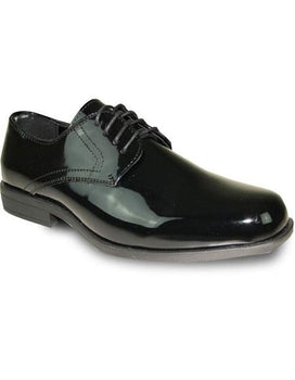 Black Patent Oxford Tuxedo Shoes