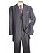 Men's Black Stripe ~ Pinstripe Peak Lapel Vested 3 Piece Cheap Priced Business Suits Clearance Sale - Men's Denim 2 piece Set pleated pants Denim look Ticket Pocket