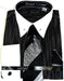Black PinStripe Colorful Men'S Dress Shirt