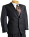 Mix and Match Suits Suit Separate Men's Black Pinstripe Wool Italian Design Suit Black