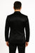 Black Satin Flex Two-Piece Suit – Slim Fit Sport Coat and Matching Pants