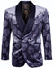 Blue Prom Suit - Blue Homecoming Outfits For Guys Black Satin Shawl Lapel Royal
