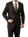 Men'S Shiny Shark Skin Solid 2 Button Front Closure Slim Fit Suit
