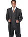 Men's 3 Piece Fashion Black Jean  Wide Leg Vested Long Cheap Priced Business Suits Clearance Sale