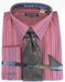 Black Taupe Colorful Men'S Dress Shirt