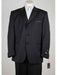 Men's Black Polyester 3 Button  Suit