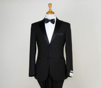 Men'S Classic Black Two Button Tuxedos