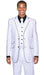 Black Lapel Two Toned Men'S 2 Buttons 3 Piece Church Suit White Tuxedo With Black Trim - Three Piece Suit