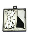 Men's Black Polka Dot Polyester Satin Bowtie with hankie - Men's Neck Ties - Mens Dress Tie - Trendy Mens Ties