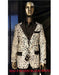 Men'S Black ~ White Fashion Shiny Sequin Paisley Blazer Sport Coat Tuxedo Jacket