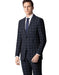 Black Window Pane Plaid Checkered Suit