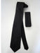 Neck Tie Set Black W/ White Pinstripes Design - Men's Neck Ties - Mens Dress Tie - Trendy Mens Ties