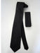 Neck Tie Set Black W/ White Pinstripes Design - Men's Neck Ties - Mens Dress Tie - Trendy Mens Ties