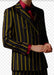 Black and Gold Pinstripe Double Breasted Suit