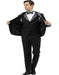 Black and White Prom Tuxedo - Perfect Wedding Suit Vested rhinestone sequin Lapelled