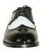 Jean Yves Wing Tip Two-Tone Black & White Dress Shoe for Men by Belvedere Shoes