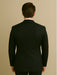 Wool Suit - Italian Made Business Suit by Statement Men's 2 Piece 100% Wool Modern Fit Suit - Subtle Windowpane