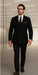 Wool Suit - Italian Made Business Suit by Statement Men's 100% Wool 2 Piece Double Breasted Suit - Subtle Windowpane