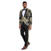 2026 Prom Special Black Paisley 2pc Mens Suit by Tazzio