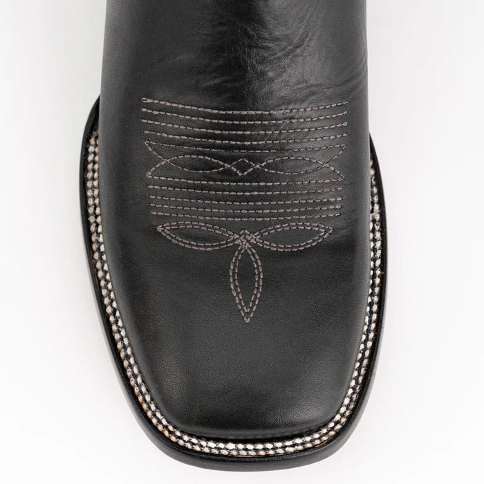 Ferinni Boot - Mens Dress Cowboy Boot -Ferrini Men's Gunner Leather Boots Handcrafted - Black