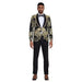 2026 Prom Special Black Paisley 2pc Mens Suit by Tazzio