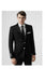 Black Blazer with White Buttons -  Mens Black Sport Coat