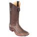 Los Altos Boots - Mens Dress Cowboy Boot - Low Priced Ostrich Leg Square Toe Cowboy Boots - in Black Cherry