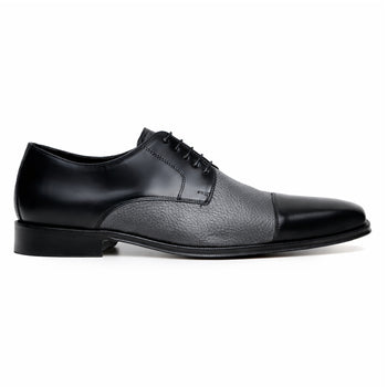 Belvedere Alexander Black/Grey Genuine Crocodile Oxford