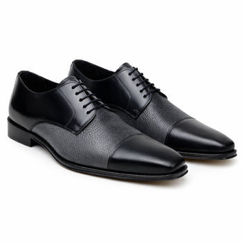 Belvedere Alexander Black/Grey Genuine Crocodile Oxford