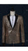 Gold / Yellow & Black Real Sequin With Black Tuxedo Dinner Jacket Blazer Shin