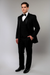 Black 2 Button Closure  One Besom Pocket Tuxedo