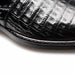 Gigolo Black Crocodile Single Monk-Strap Loafers By Mezlan Made In Spain Brand