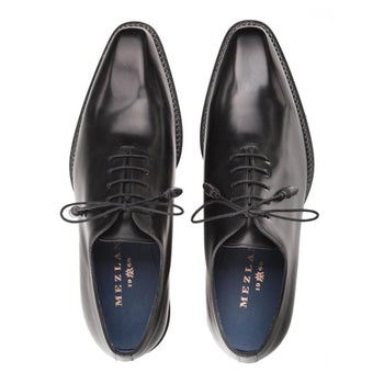 Enterprise Black Calfskin Men’s Plain Toe Shoe By Mezlan Made In Spain Brand - Image 3