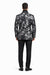 Black And Silver Blazer - Paisley Black And White Tuxedo With Matching Bowtie