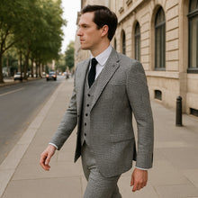 Black And White Checkered Suit - Gray Checkered Texture Houndstooth Suit Black and White - Black And White Checkered Suit