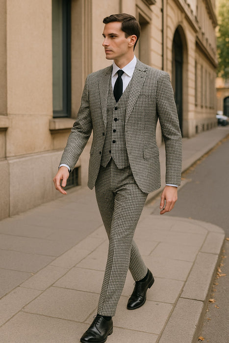 Men’s formal checkered suit