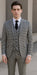 Black And White Checkered Suit - Gray Checkered Texture Houndstooth Suit Black and White - Black And White Checkered Suit