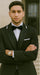 Black And White Trim Tuxedo Or Black And Black Trim Vested Suit - Weddings - Prom Tuxedo