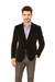 Black Big And Tall Blazers Clearance Cheap Priced Velvet Blazer / Sport Coat