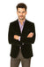 Black Big And Tall Blazers Clearance Cheap Priced Velvet Blazer / Sport Coat