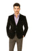 Black Big And Tall Blazers Clearance Cheap Priced Velvet Blazer / Sport Coat