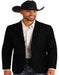 Mens Black Blazer - Western Blazer - Saco Vaquero Para Hombre - Paisley Blazer in Black