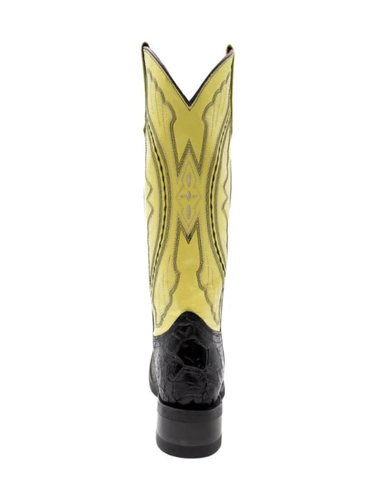 Ferrini Women's Kai Square Toe Rubber Boots Turtle Print - Black